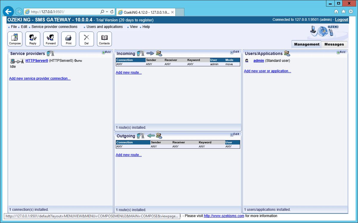 sms gateway software login